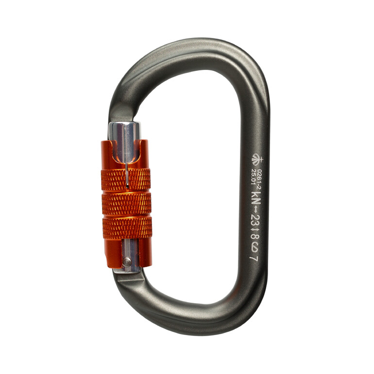 ver 0261-2 Карабин «GRAY» овал автомат (Keylock) ф.Vertical