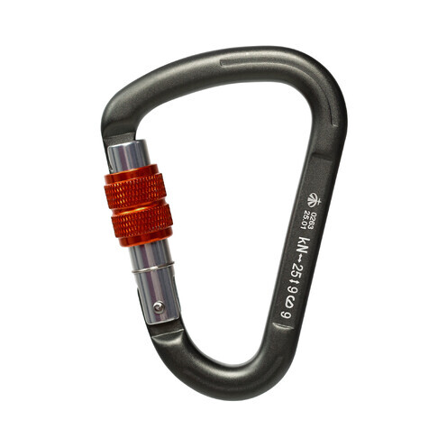 ver 0263 Карабин «GRAY» треугольный с муфтой (Keylock) ф.Vertical